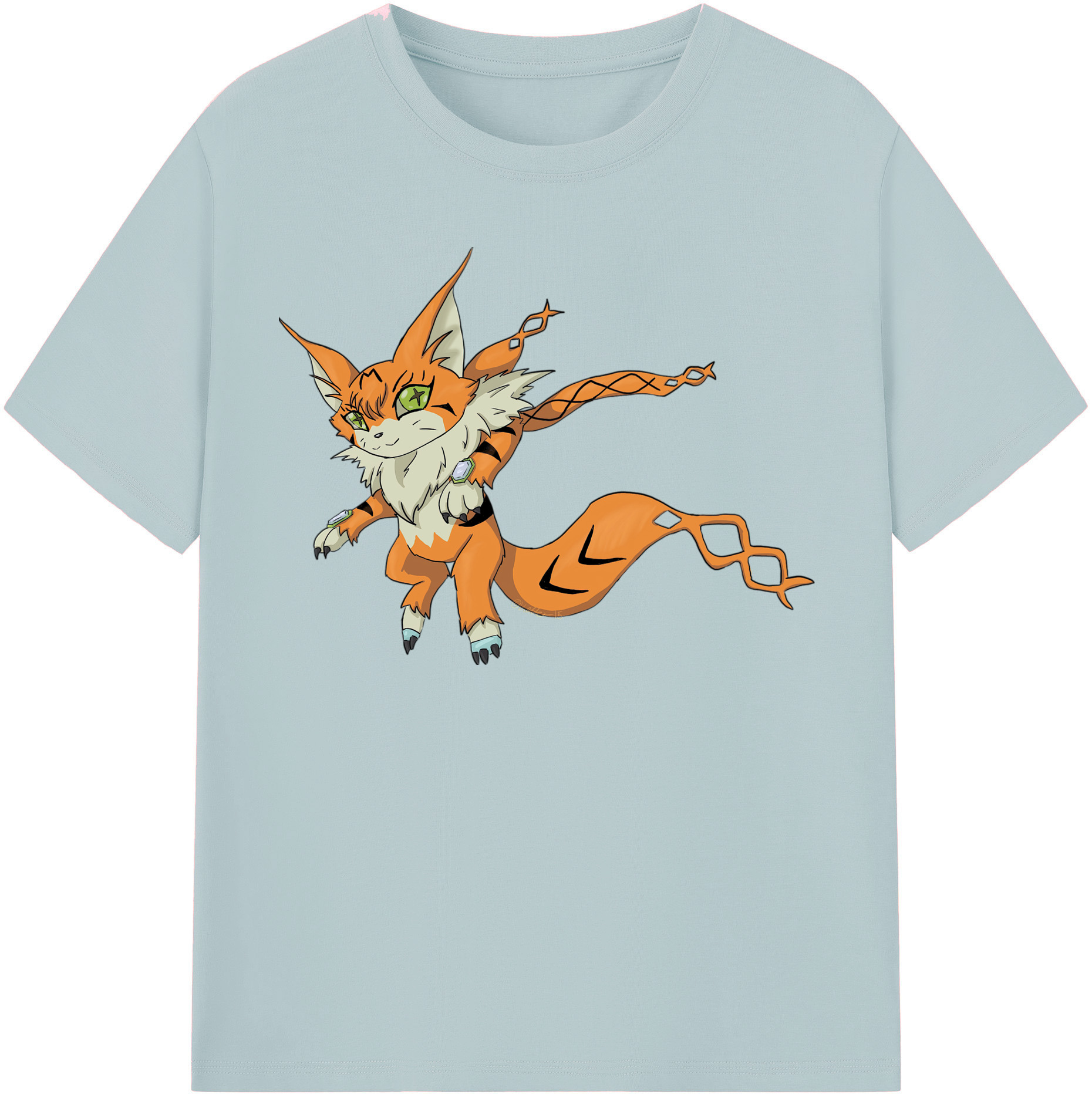 （画像用） Digimon デジタルモンスター/デジモン 綿100％半袖Tシャツ（フロントプリント）